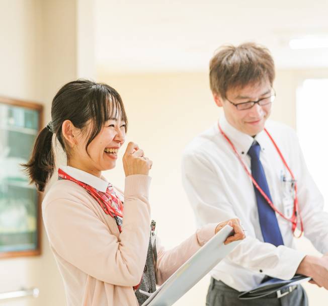 奈良東病院グループスタッフの会議の様子